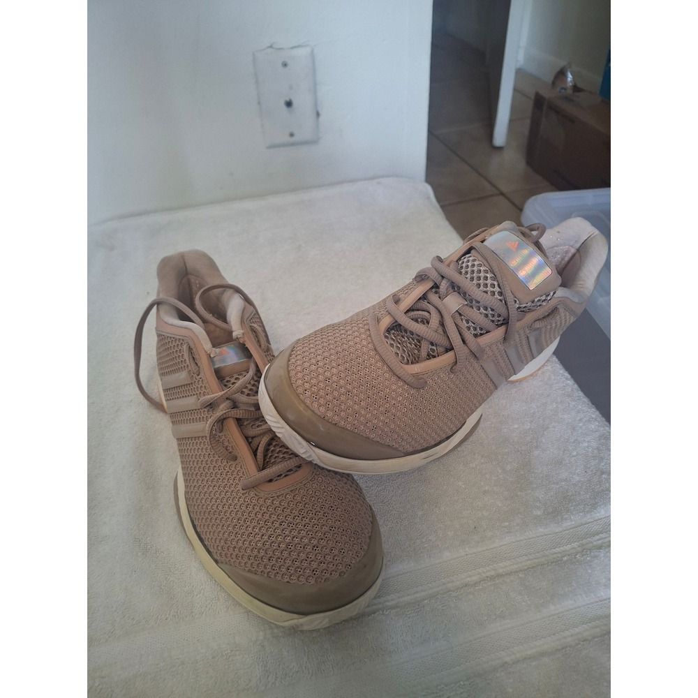 Adidas Adizero Ubersonic 2 Tan Holographic Tennis Shoes M17335 Womens 8.5